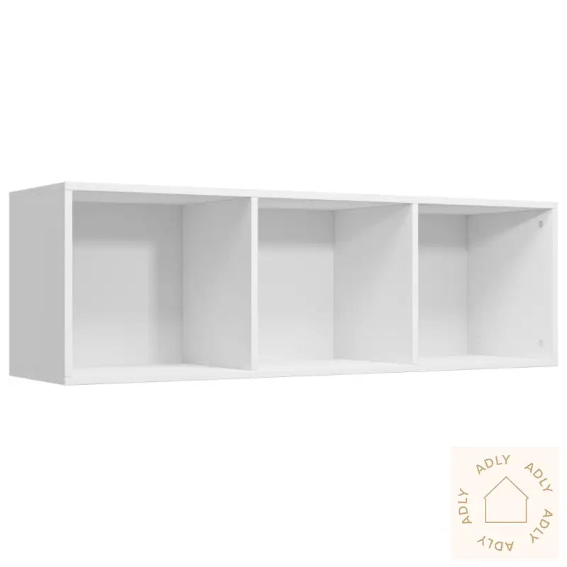 Bokhylle/Tv-Benk Hvit 36X30X114 Cm Konstruert Tre