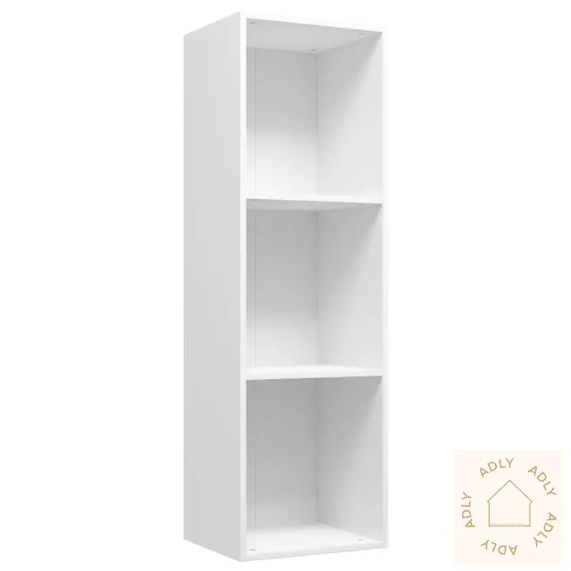 Bokhylle/Tv-Benk Hvit 36X30X114 Cm Konstruert Tre