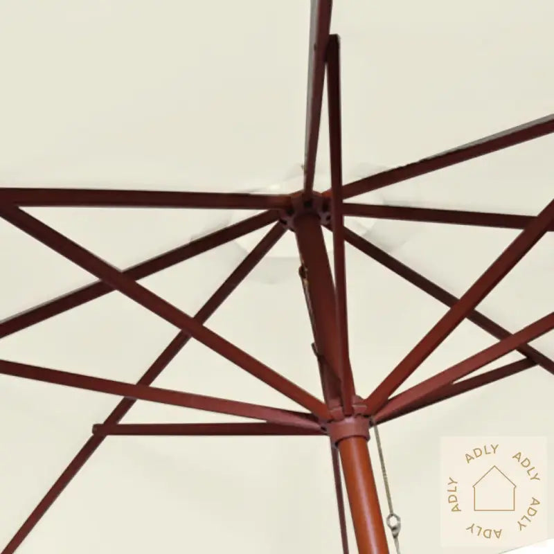 Parasoll 300X258 Cm Sandhvit