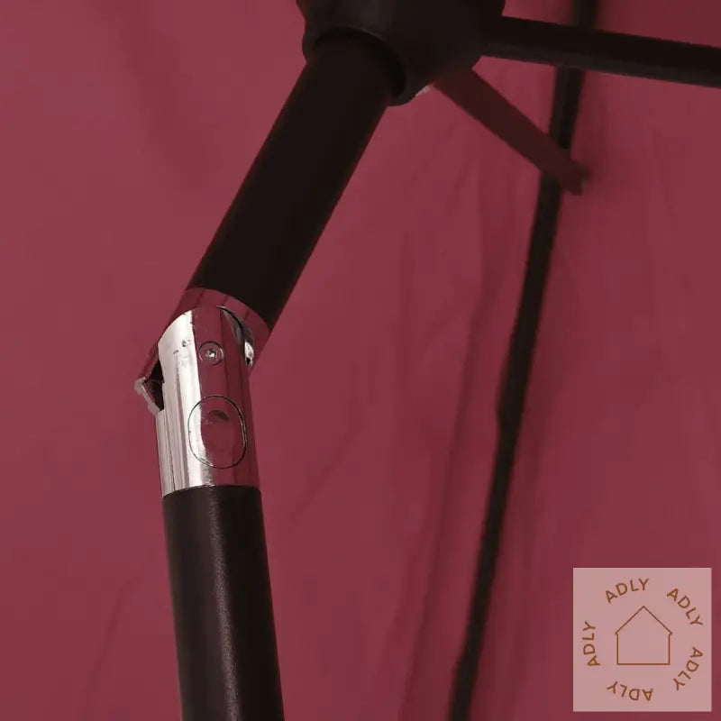 Parasoll Med Metallstang 300X200 Cm Vinrød