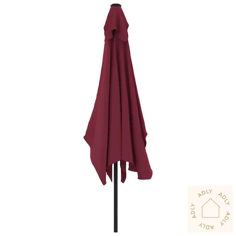 Parasoll Med Metallstang 300X200 Cm Vinrød