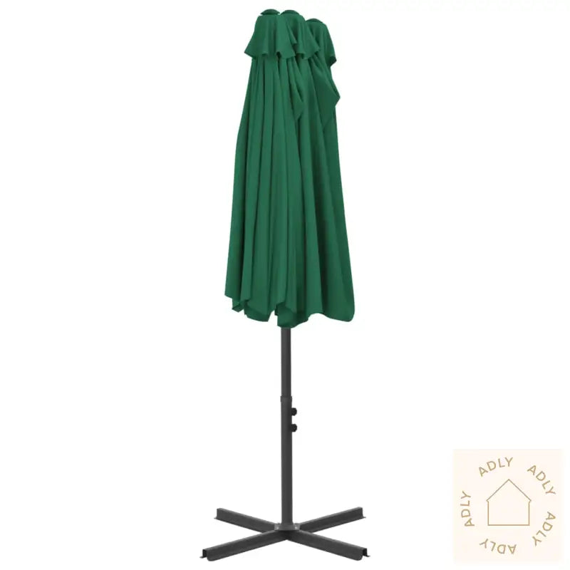 Parasoll Med Aluminiumsstang 460X270 Cm Grønn