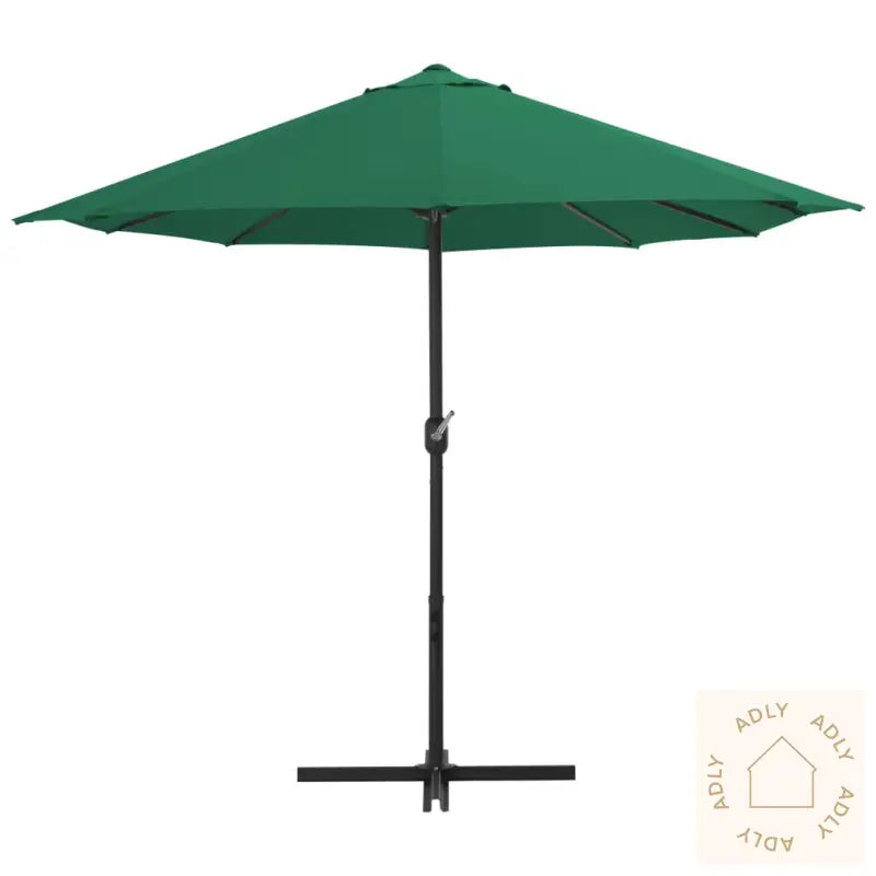 Parasoll Med Aluminiumsstang 460X270 Cm Grønn