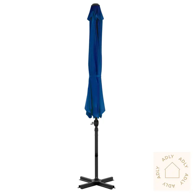 Hengende Hageparasoll Med Aluminiumsstang Asurblå 300 Cm