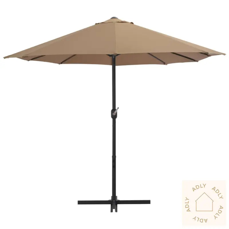 Parasol Med Aluminiumsstang 460X270 Cm Gråbrun