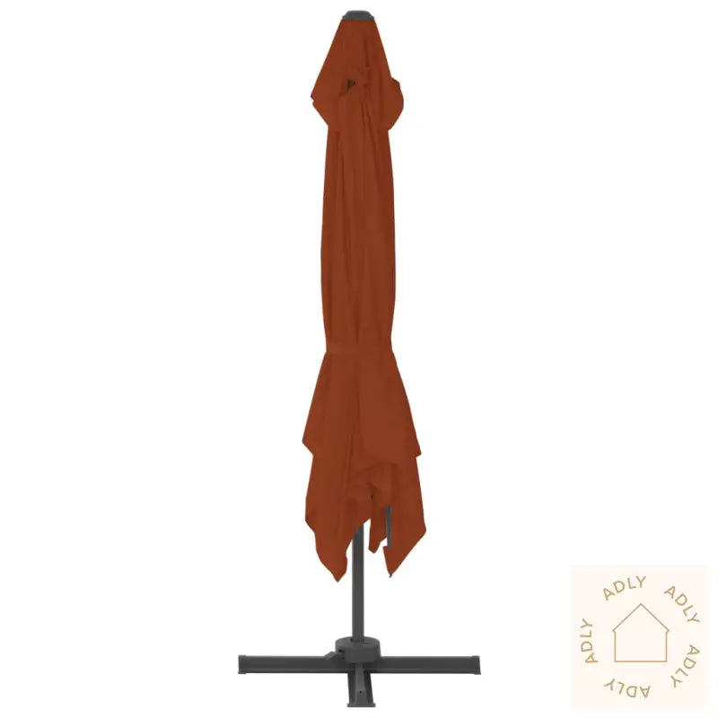 Hengende Hageparasoll Med Aluminiumsstang Terrakotta 400X300 Cm