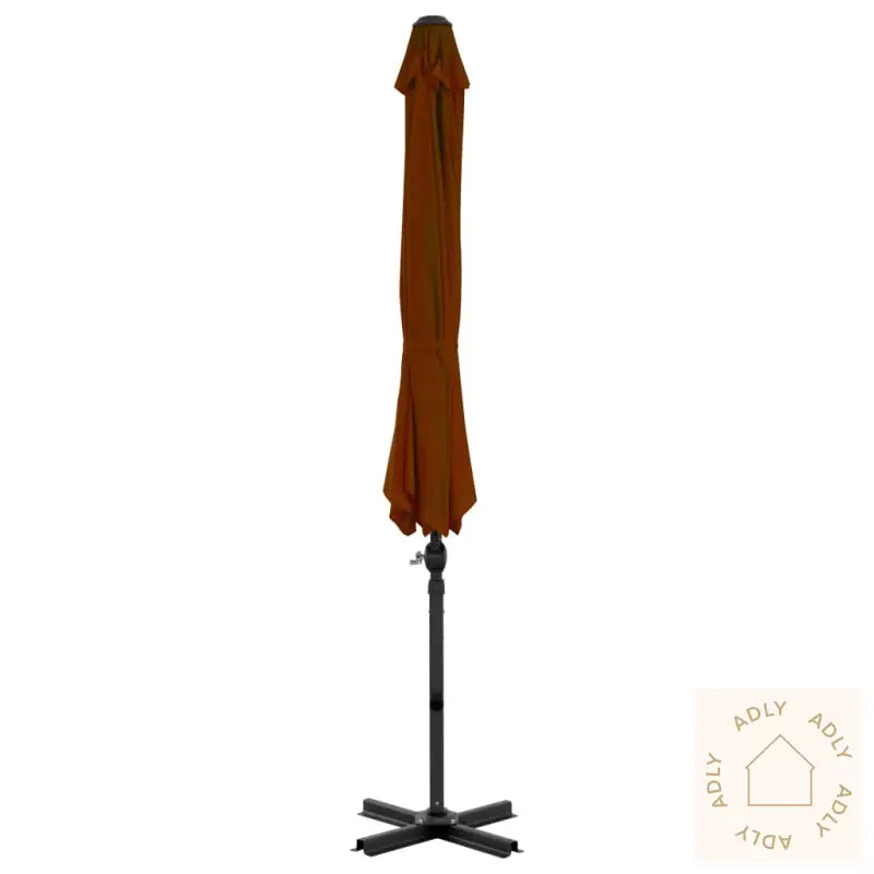 Hengende Hageparasoll Med Aluminiumsstang Terrakotta 300 Cm