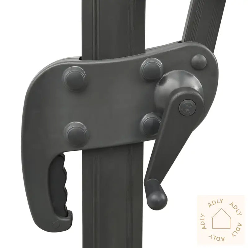 Hengende Hageparasoll Med Stang Og Led-Lys Grønn 300 Cm