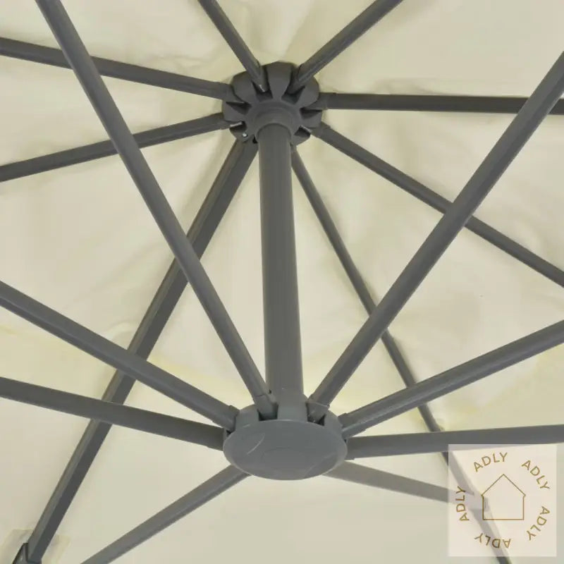 Hengende Hageparasoll Med Aluminiumsstang 400X300 Cm Sand