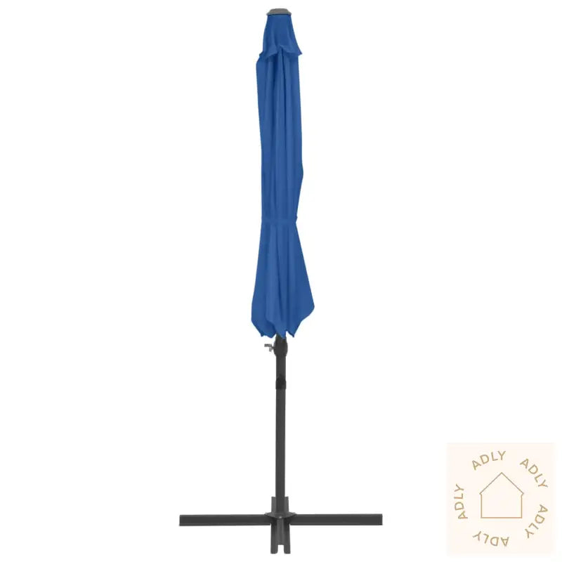 Hengende Hageparasoll Med Stålstang Asurblå 300 Cm