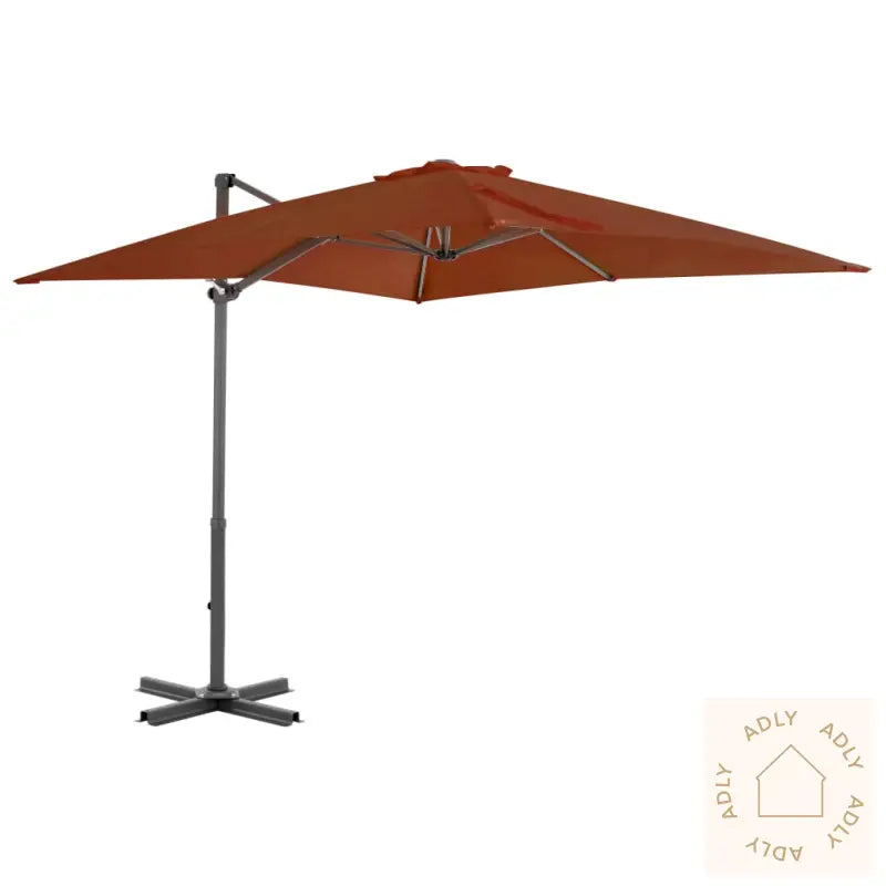 Hengende Hageparasoll Med Aluminiumsstang Terrakotta 250X250 Cm