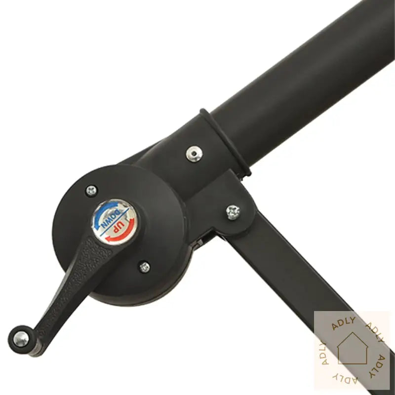 Hengende Hageparasoll Med Aluminiumsstang 350 Cm Svart