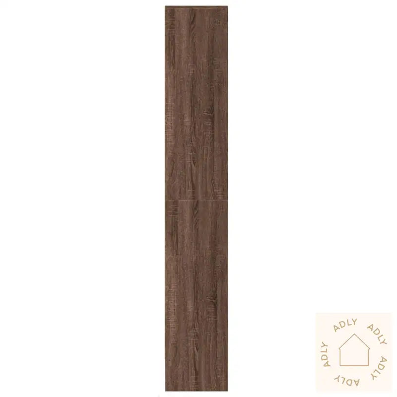 Garderobe Med Led Brun Eik 69X32,5X200 Cm Konstruert Tre