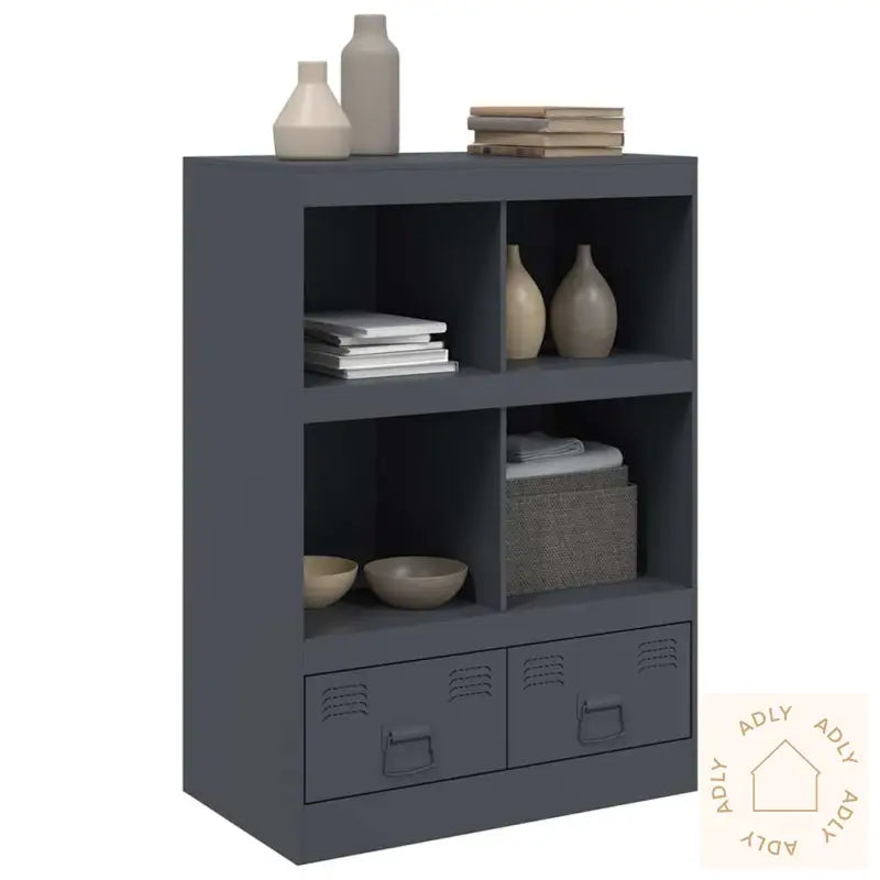 Highboard Antrasitt 67X39X95 Cm Stål