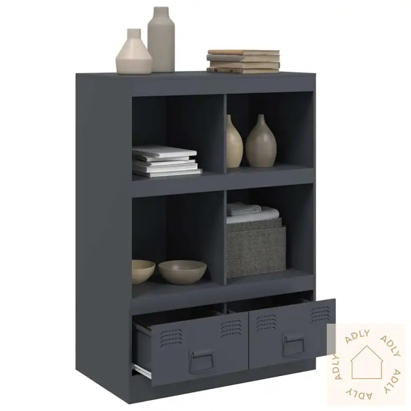 Highboard Antrasitt 67X39X95 Cm Stål