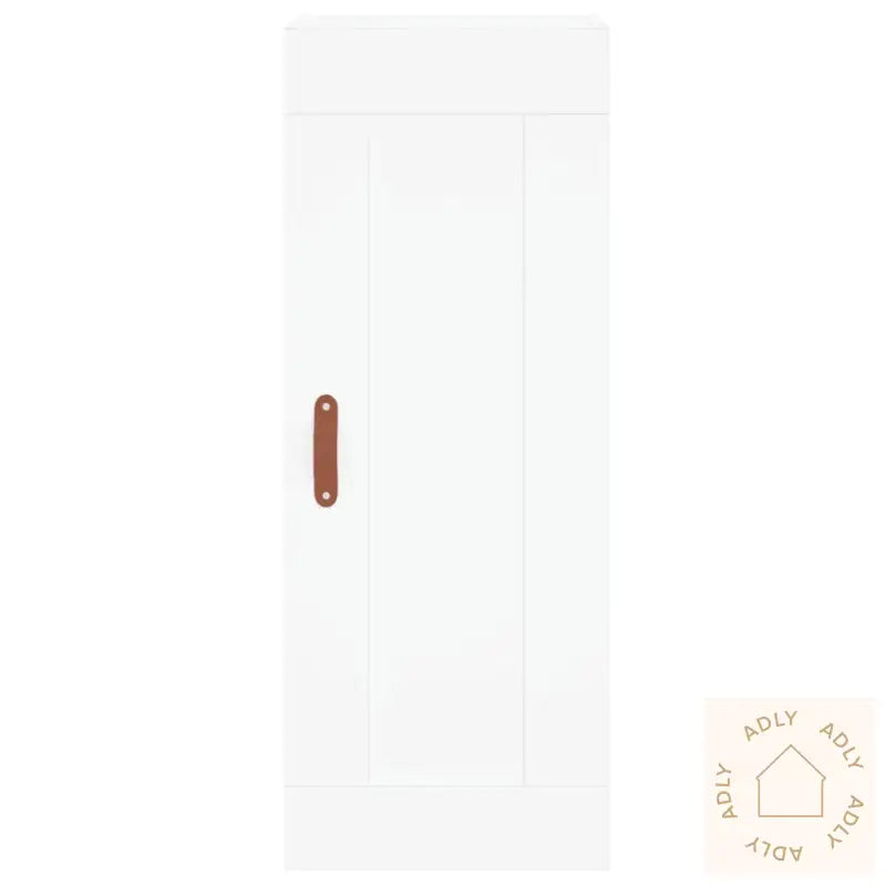 Highboard Hvit 34,5X34X180 Cm Konstruert Tre