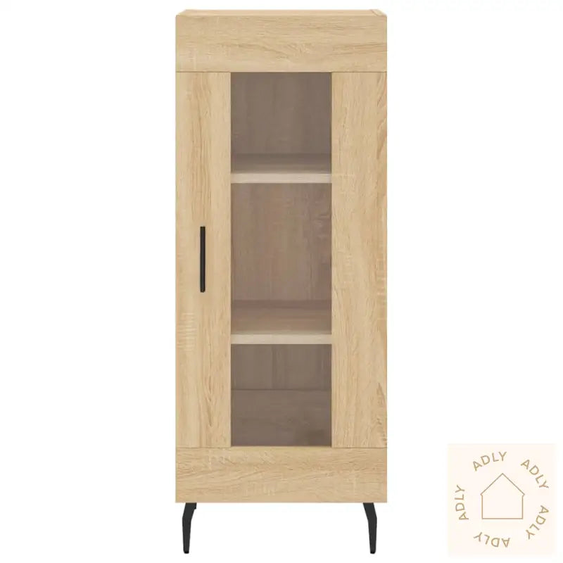 Highboard Sonoma Eik 34,5X34X180 Cm Konstruert Tre