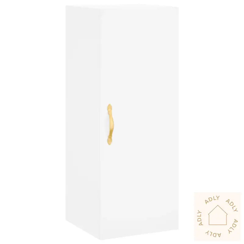 Highboard Hvit 34,5X34X180 Cm Konstruert Tre