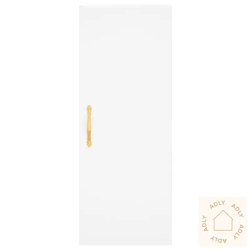 Highboard Hvit 34,5X34X180 Cm Konstruert Tre