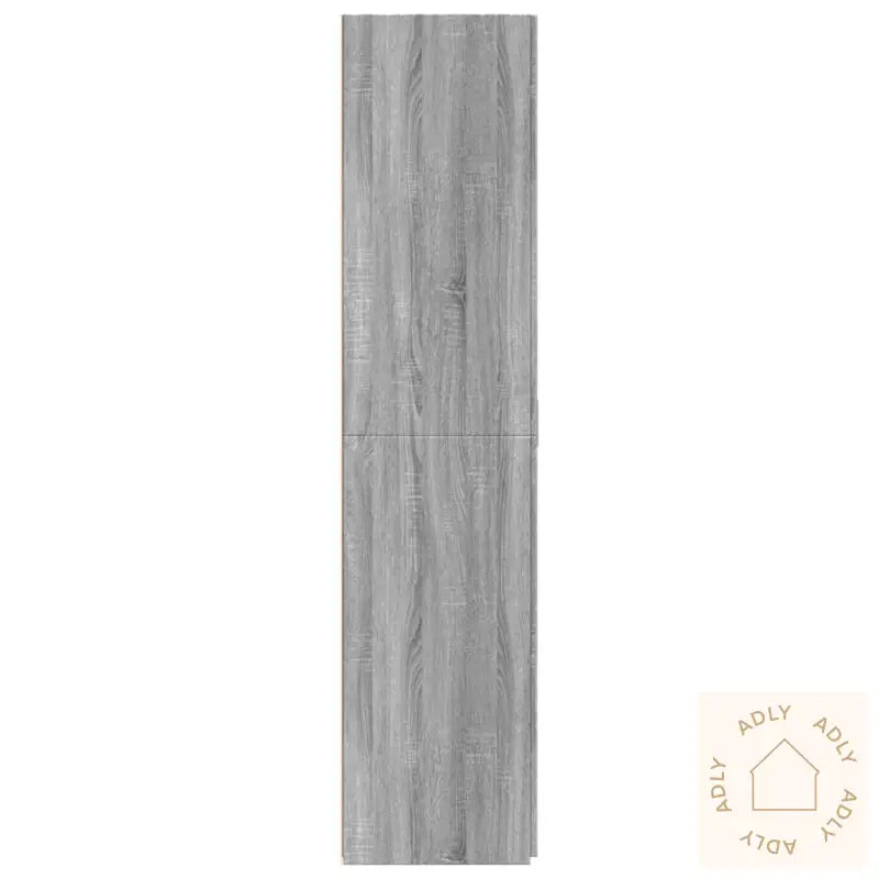 Highboard Grå Sonoma 80X42,5X185 Cm Konstruert Tre