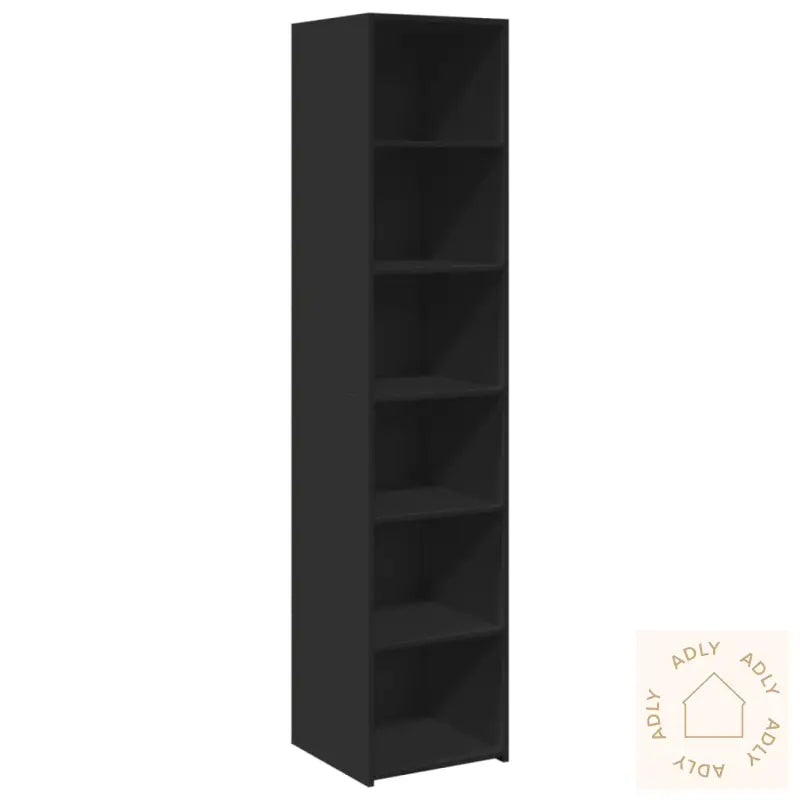 Highboard Svart 40X41X185 Cm Konstruert Tre