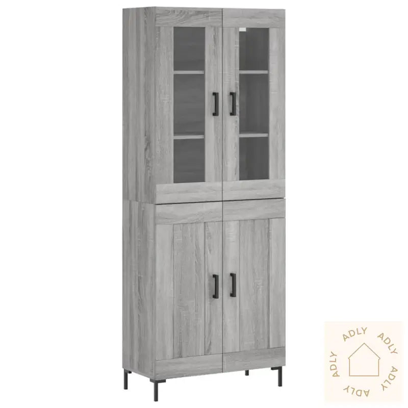Highboard 69,5X34X180 Cm Konstruert Tre