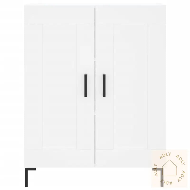 Highboard Hvit 69,5X34X180 Cm Konstruert Tre