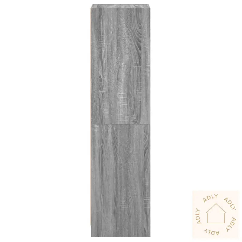 Highboard Med Glassdører Grå Sonoma 35X37X142 Cm