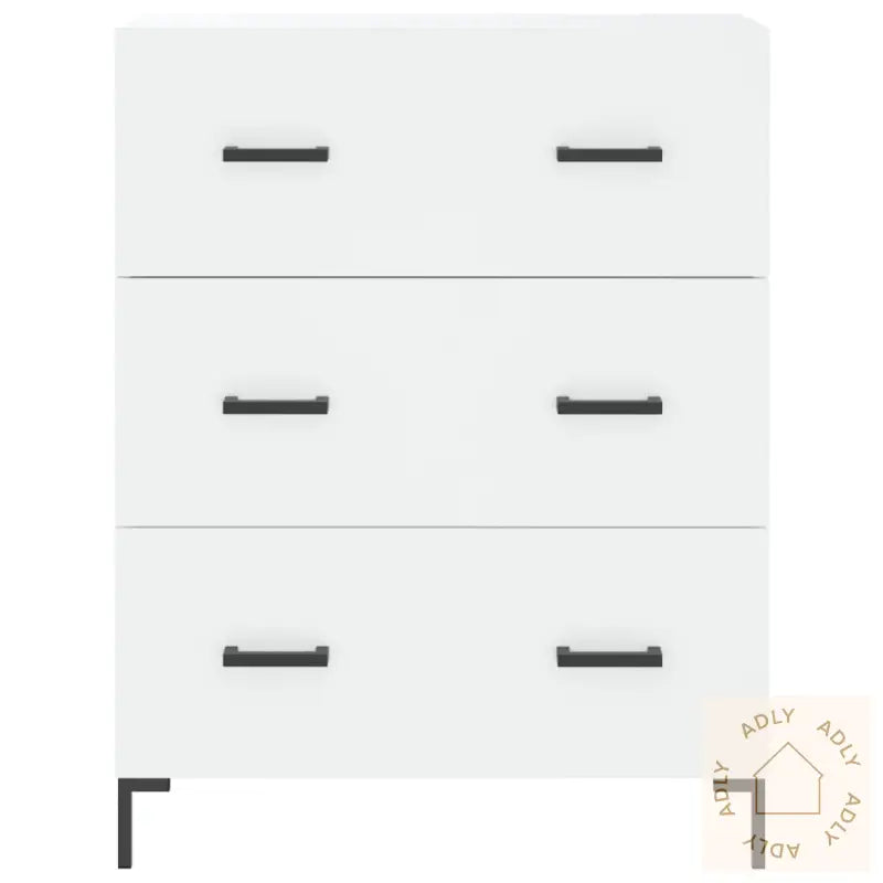Highboard Hvit 69,5X34X180 Cm Konstruert Tre