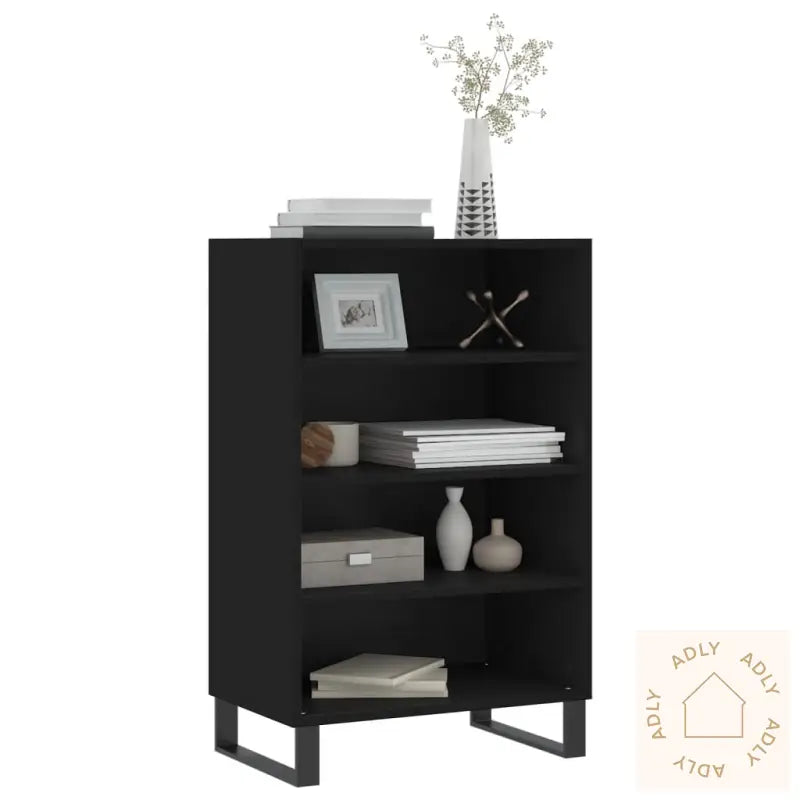 Highboard Svart 57X35X90 Cm Konstruert Tre