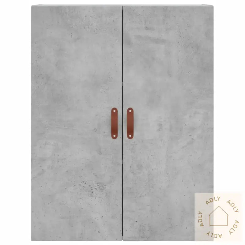 Highboard Betonggrå 69,5X34X180 Cm Konstruert Tre