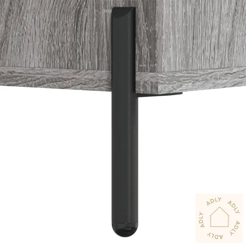 Highboard Grå Sonoma 69,5X34X180 Cm Konstruert Tre