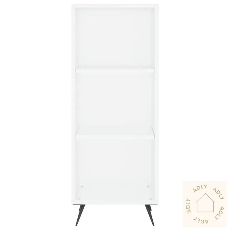 Highboard Hvit 34,5X34X180 Cm Konstruert Tre