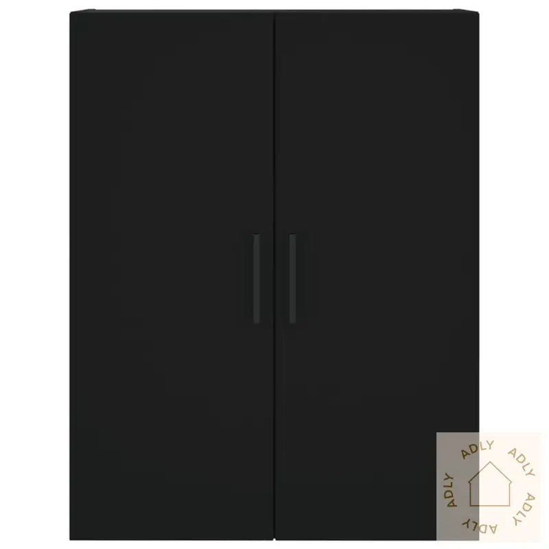 Highboard Svart 69,5X34X180 Cm Konstruert Tre