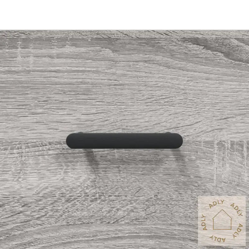 Highboard Grå Sonoma 69,5X34X180 Cm Konstruert Tre