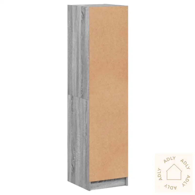 Highboard Med Glassdører Grå Sonoma 35X37X142 Cm