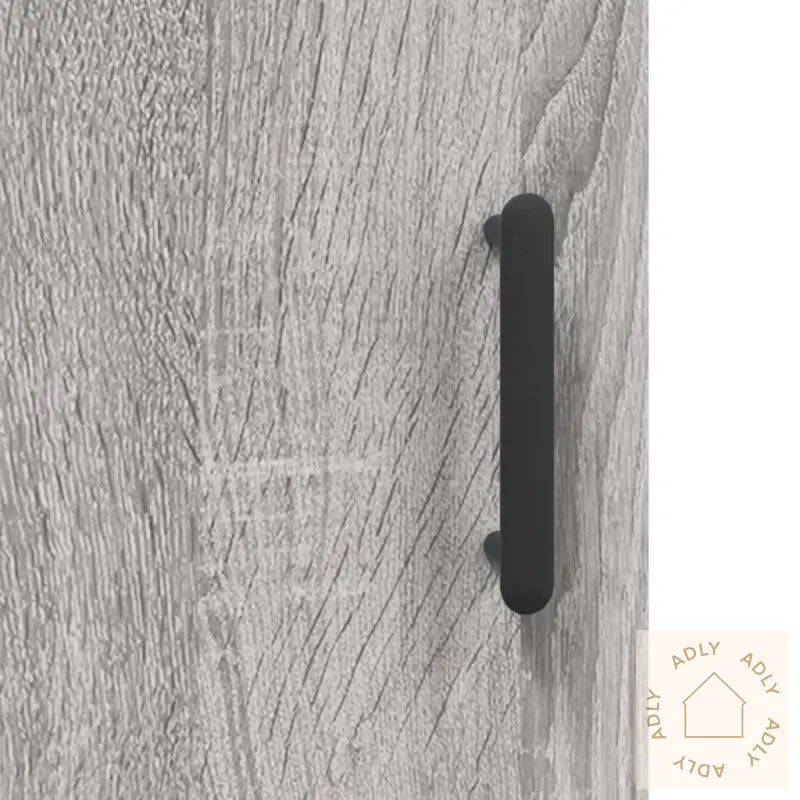 Highboard Grå Sonoma 69,5X34X180 Cm Konstruert Tre