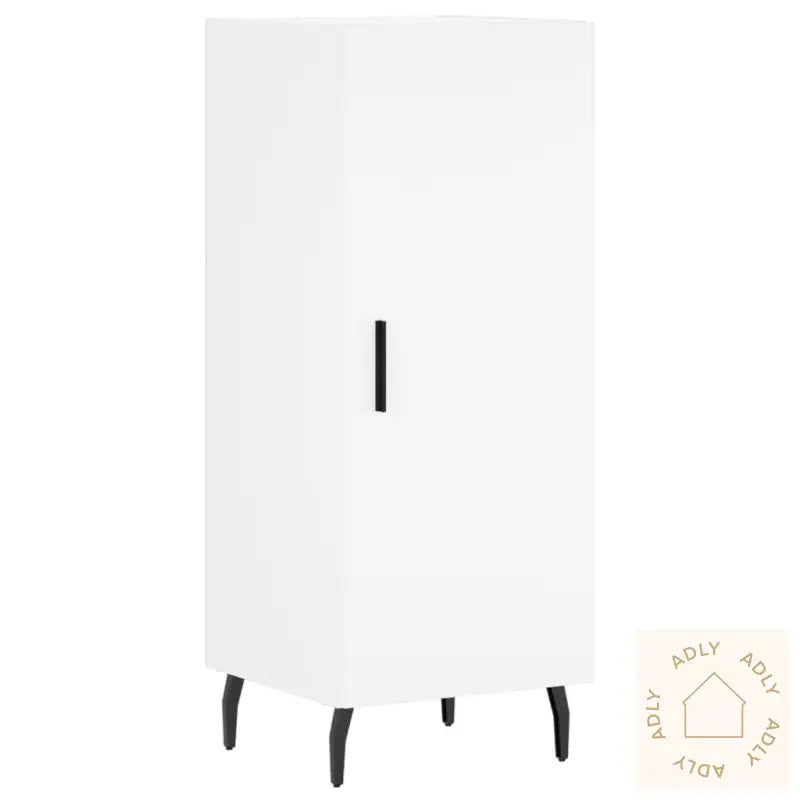 Highboard Hvit 34,5X34X180 Cm Konstruert Tre