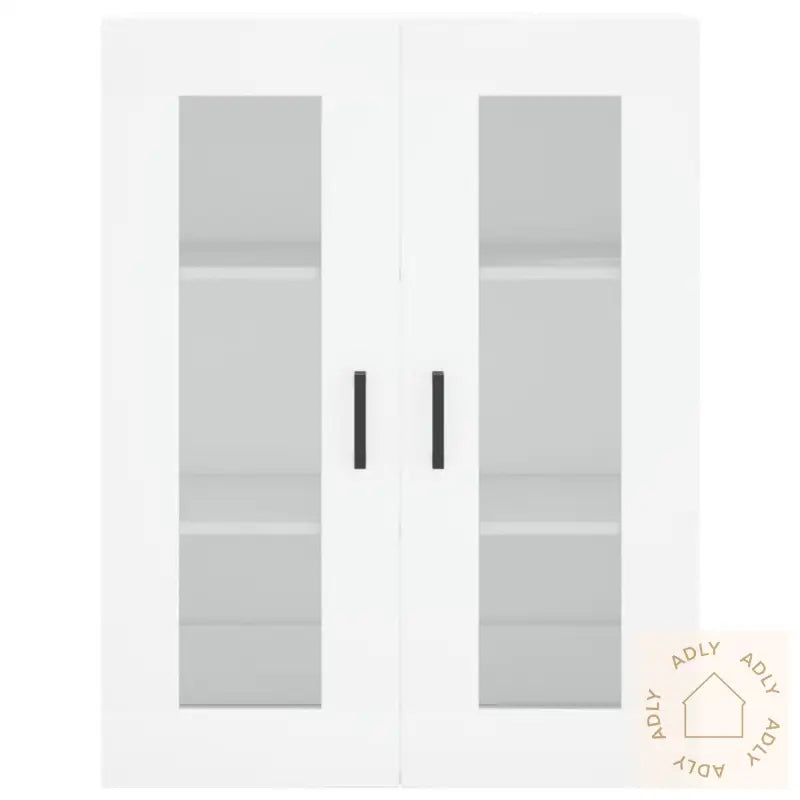 Highboard Hvit 69,5X34X180 Cm Konstruert Tre