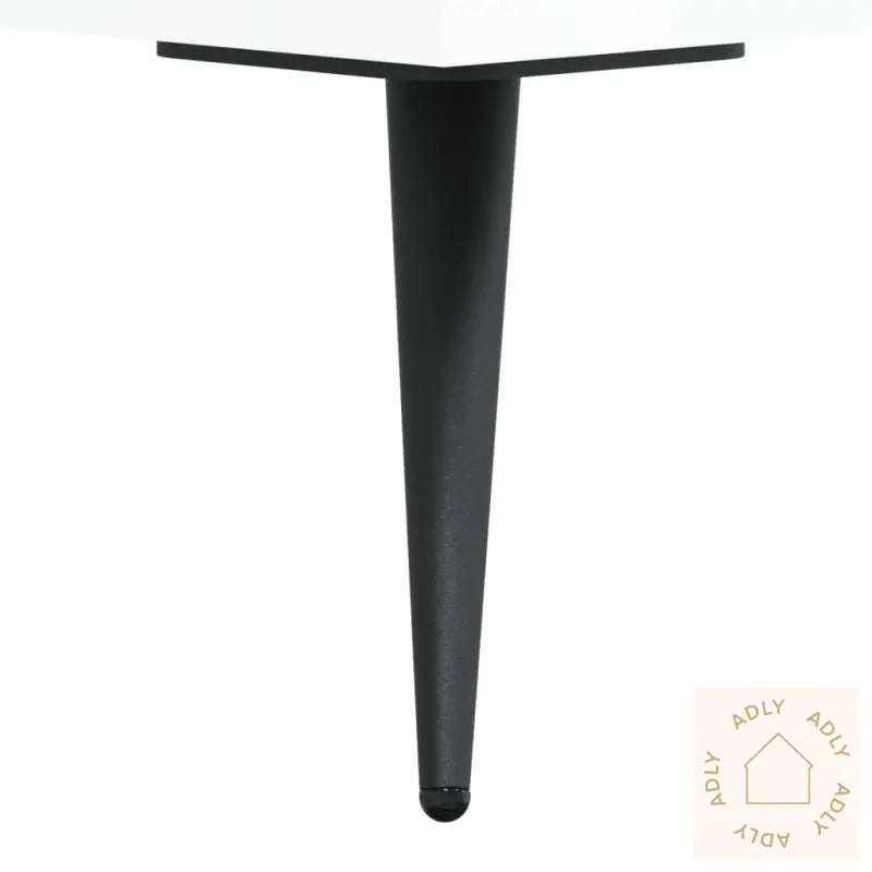 Highboard Høyglans Hvit 34,5X34X180 Cm Konstruert Tre