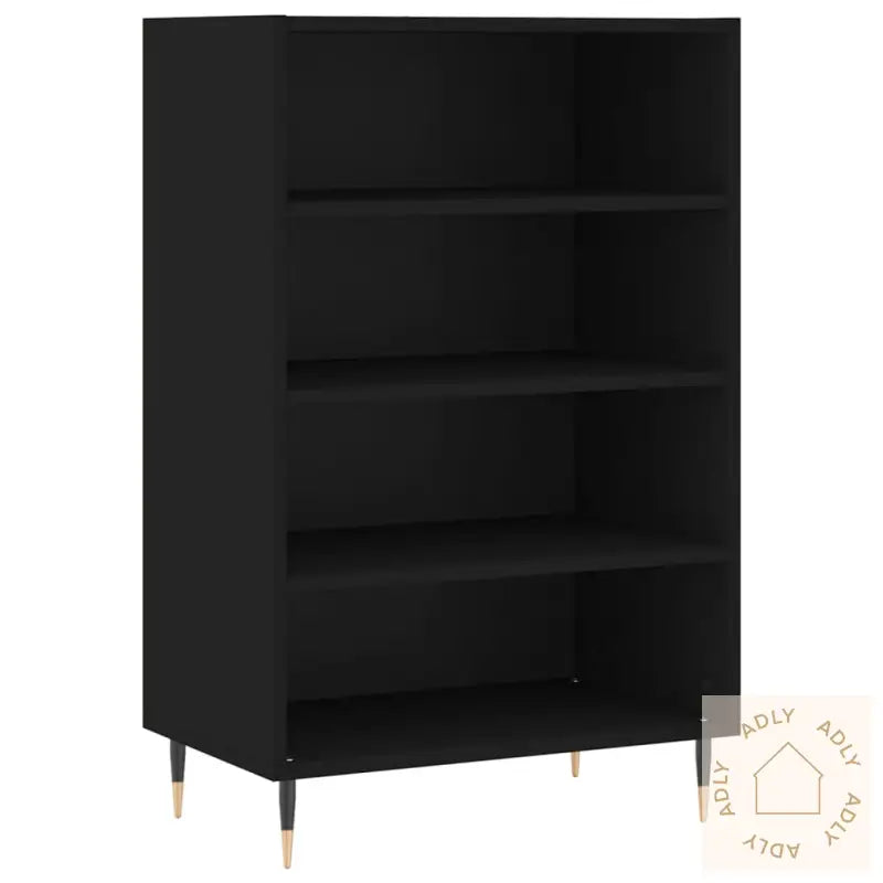 Highboard Svart 57X35X90 Cm Konstruert Tre