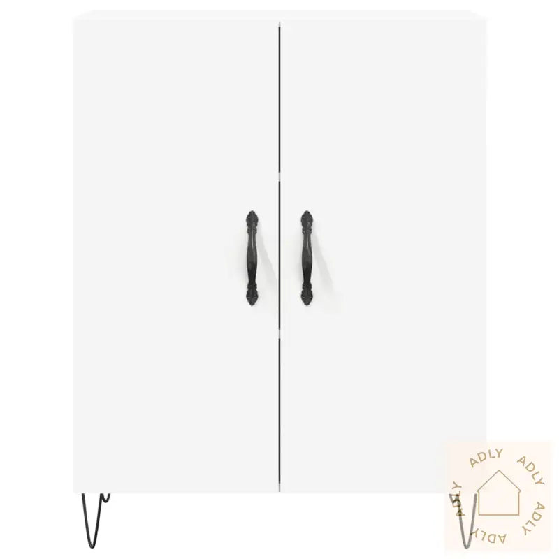 Highboard Hvit 69,5X34X180 Cm Konstruert Tre