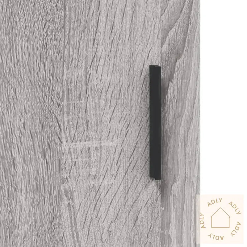 Highboard Grå Sonoma 34,5X34X180 Cm Konstruert Tre