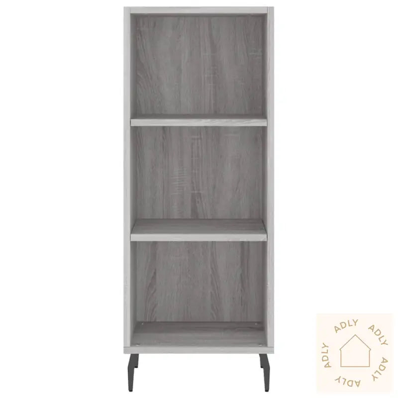 Highboard Grå Sonoma 34,5X34X180 Cm Konstruert Tre