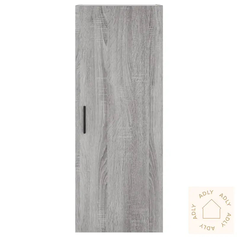 Highboard Grå Sonoma 34,5X34X180 Cm Konstruert Tre