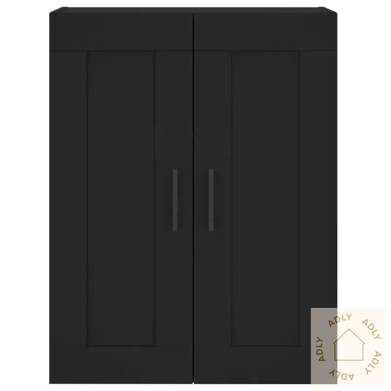 Highboard Svart 69,5X34X180 Cm Konstruert Tre