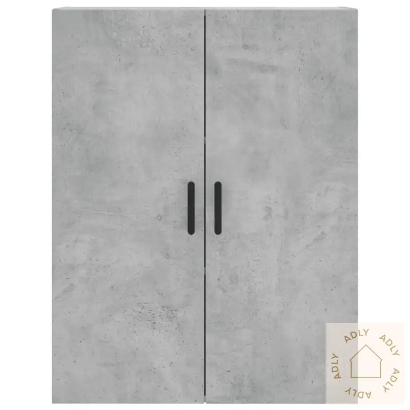 Highboard Betonggrå 69,5X34X180 Cm Konstruert Tre