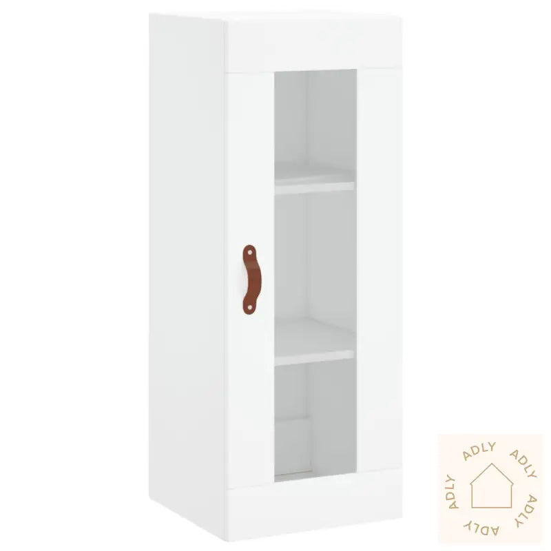 Highboard Hvit 34,5X34X180 Cm Konstruert Tre