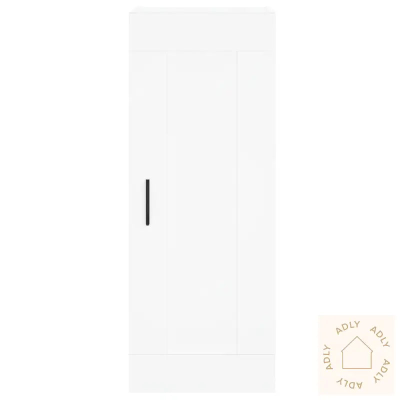 Highboard Hvit 34,5X34X180 Cm Konstruert Tre