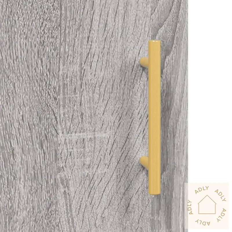 Highboard Grå Sonoma 69,5X34X180 Cm Konstruert Tre